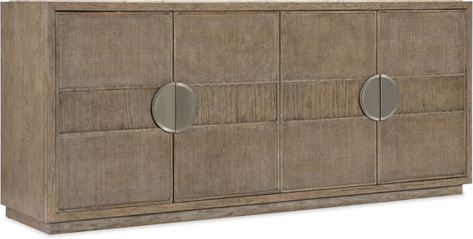 the Hooker Furniture Sonnet 6072-75900-85 dining room buffet is available in Edmonton at McElherans Furniture + Design