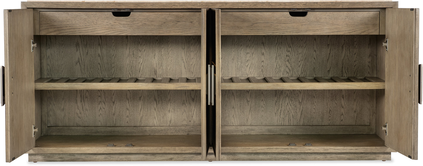 the Hooker Furniture Sonnet 6072-75900-85 dining room buffet is available in Edmonton at McElherans Furniture + Design