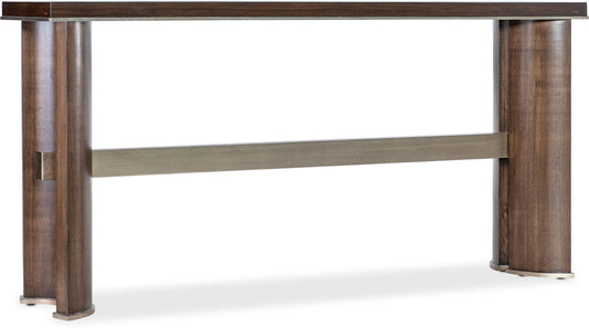 the Hooker Furniture Contours living room occasional console table is available in Edmonton at McElherans Furniture + Design