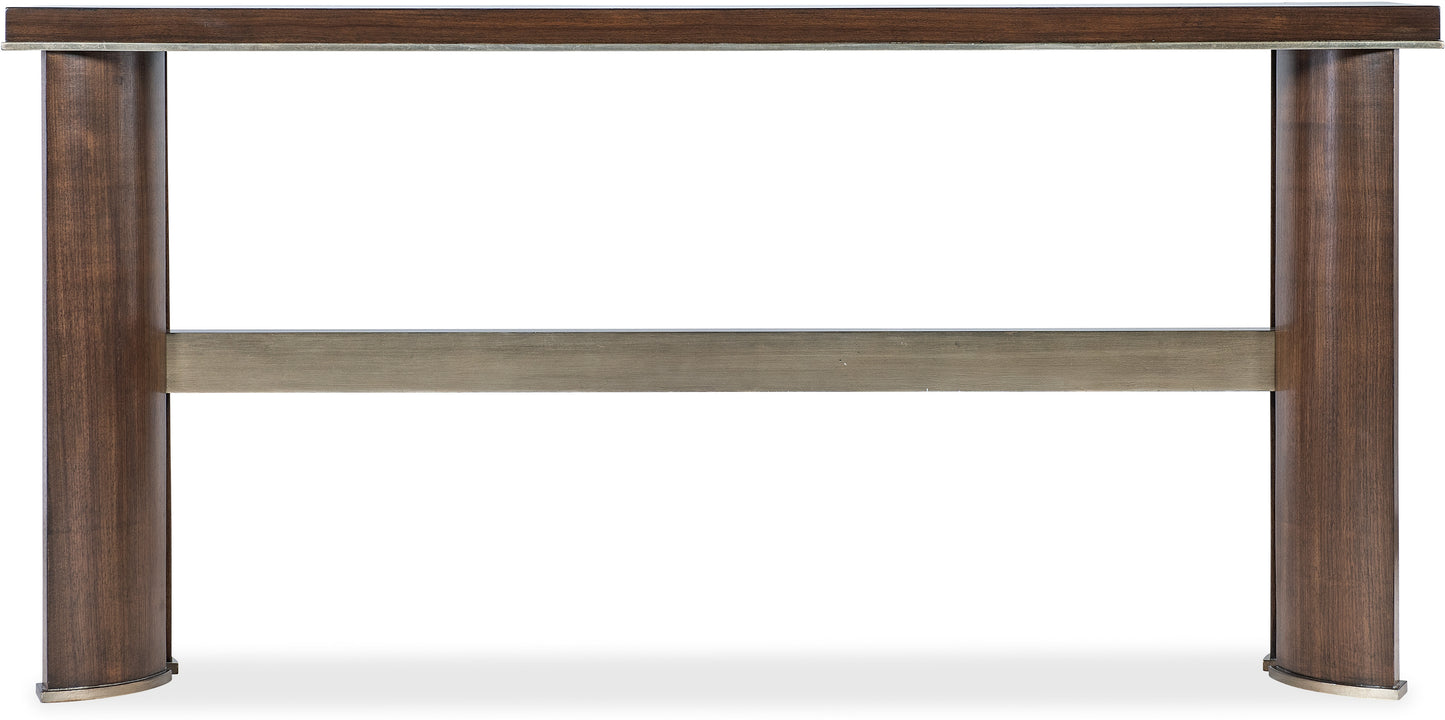 the Hooker Furniture Contours living room occasional console table is available in Edmonton at McElherans Furniture + Design