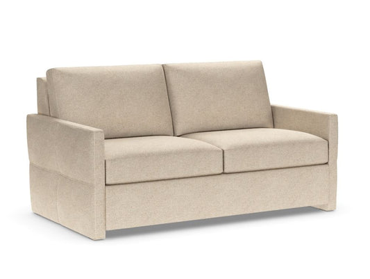 the American Leather Bentley BNY-SO2-QS living room upholstered sleep sofa is available in Edmonton at McElherans Furniture + Design