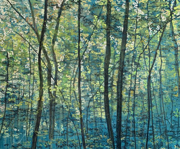 the Bugera Lamb Electric Forest Variation 10 wall art is available in Edmonton at McElherans Furniture + Design