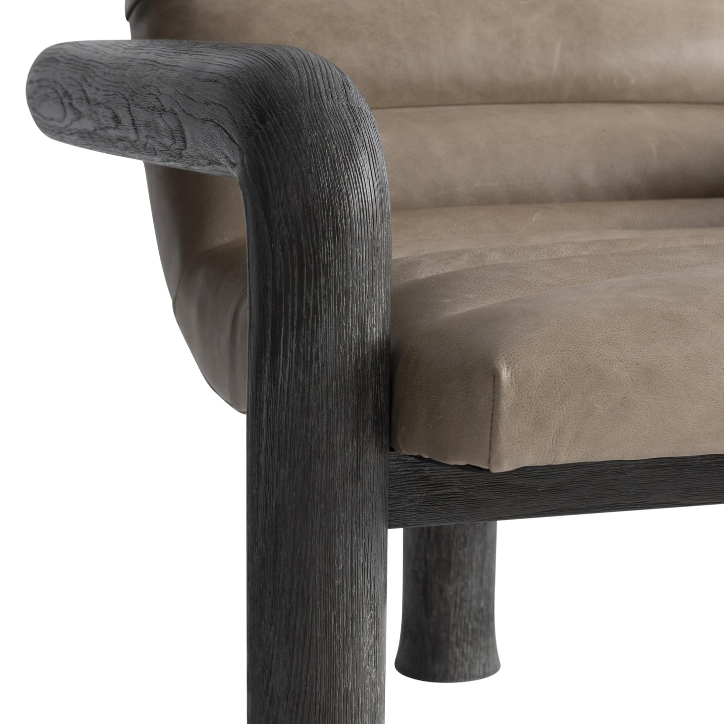 the Bernhardt Bowie 1013L living room leather chair is available in Edmonton at McElherans Furniture + Design