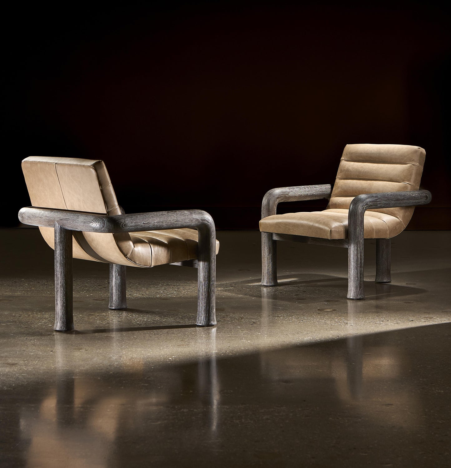 the Bernhardt Bowie 1013L living room leather chair is available in Edmonton at McElherans Furniture + Design