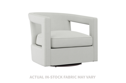 the Bernhardt Alana N118SXQ living room upholstered swivel chair is available in Edmonton at McElherans Furniture + Design