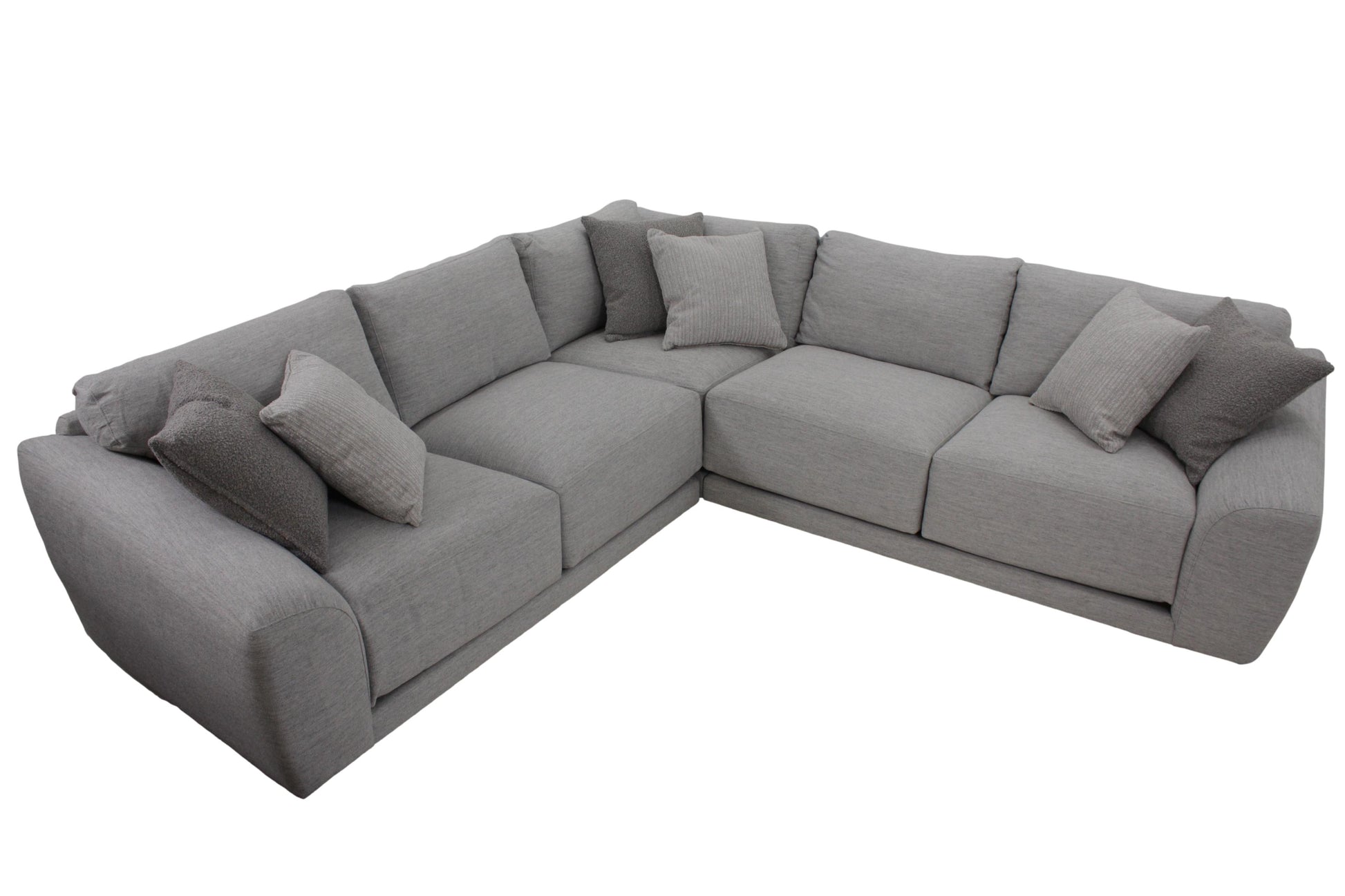 the Bernhardt Shelter living room upholstered sectional is available in Edmonton at McElherans Furniture + Design