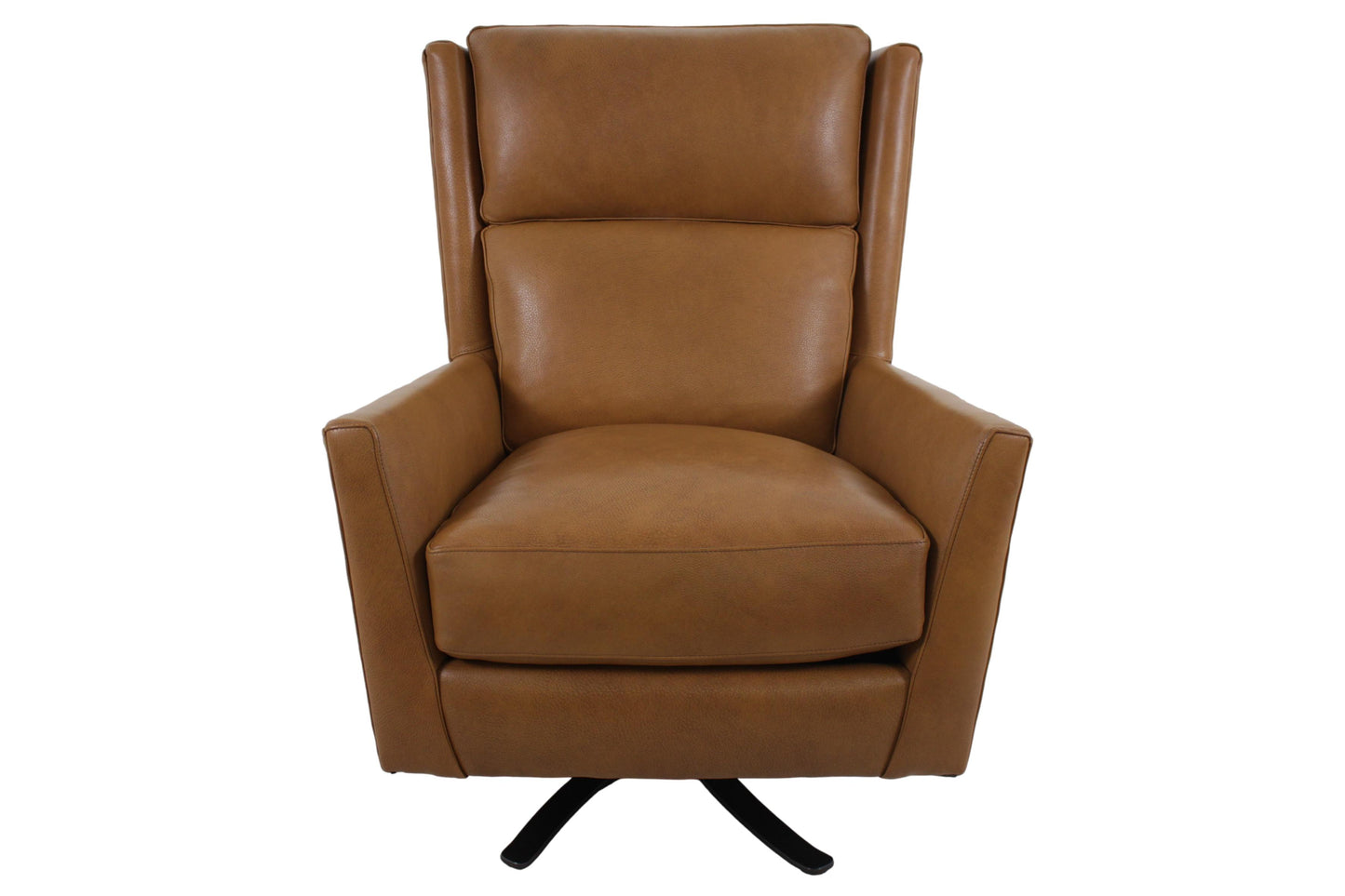 the Bradington Young Roen 411-25SW living room leather chair is available in Edmonton at McElherans Furniture + Design