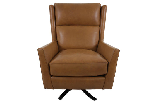 the Bradington Young Roen 411-25SW living room leather chair is available in Edmonton at McElherans Furniture + Design