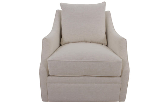 the Brentwood Dillon living room upholstered swivel chair is available in Edmonton at McElherans Furniture + Design