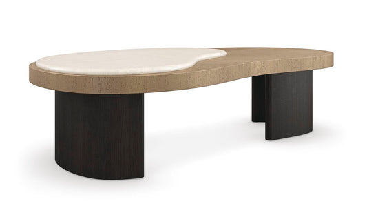 the Caracole Contrast living room occasional coffee table is available in Edmonton at McElherans Furniture + Design