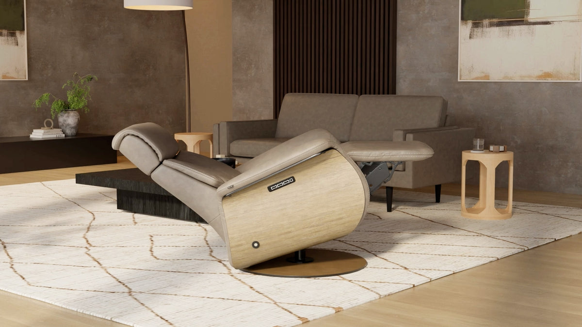 Fjords Nova 241116PZG living room reclining leather recliner