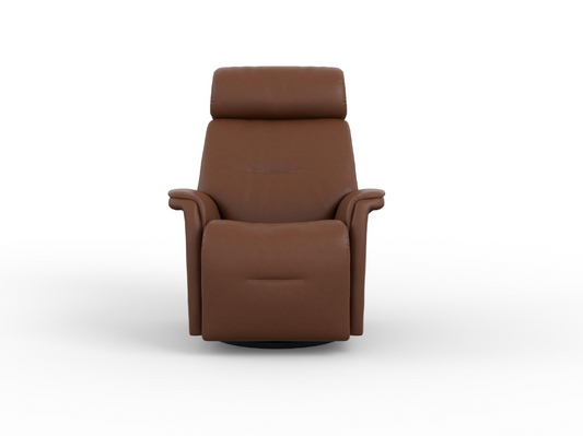 the Fjords Rome Small living room reclining chair is available in Edmonton at McElherans Furniture + Design