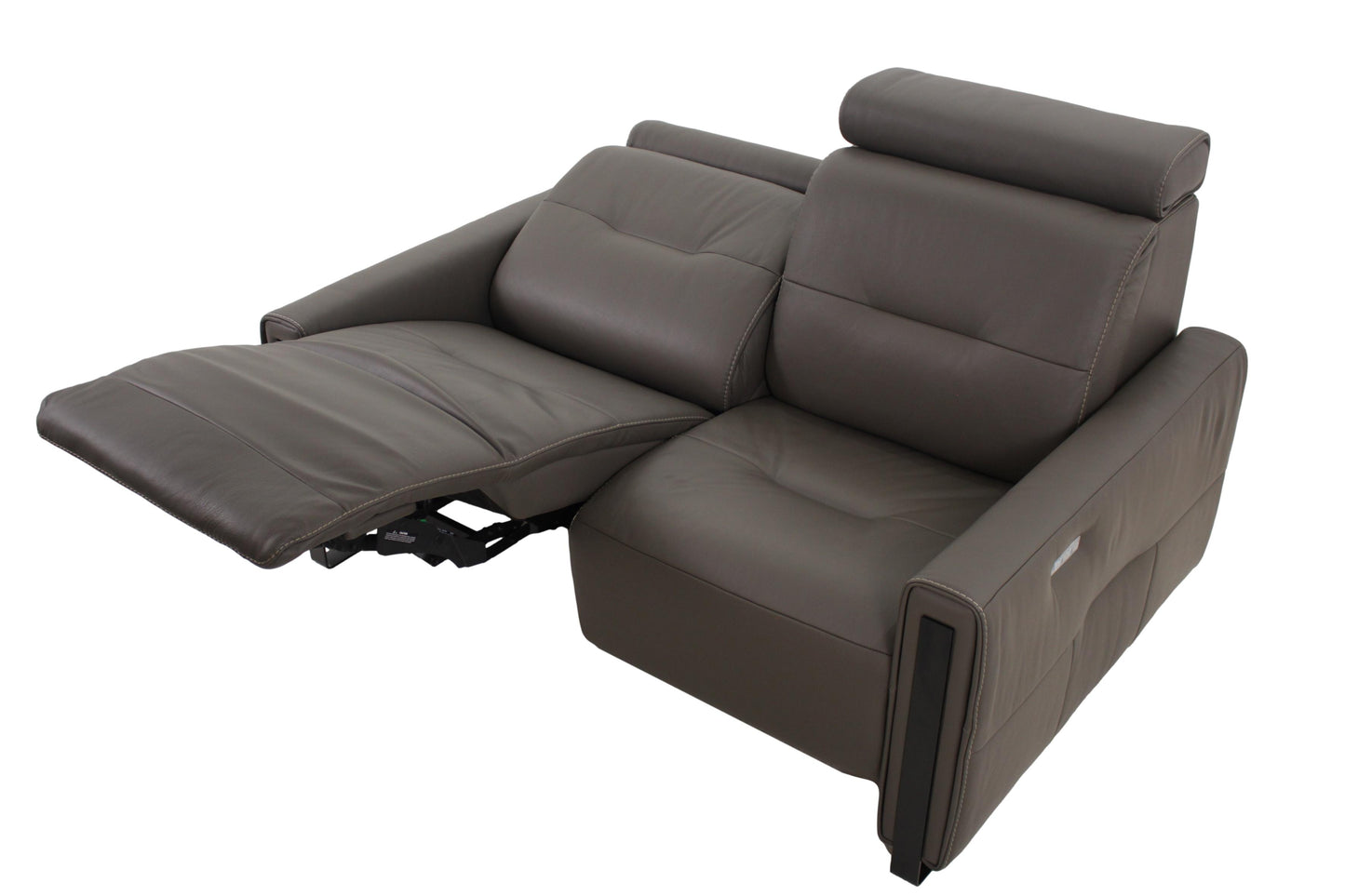 the Fjords Monte Carlo living room reclining loveseat is available in Edmonton at McElherans Furniture + Design