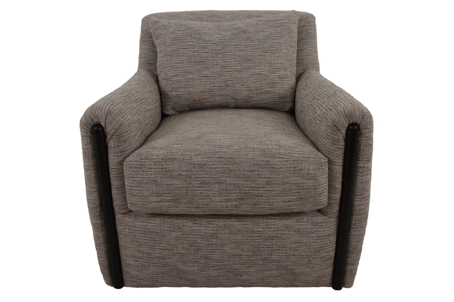 the HF Custom Lennox 1656 living room upholstered swivel chair is available in Edmonton at McElherans Furniture + Design
