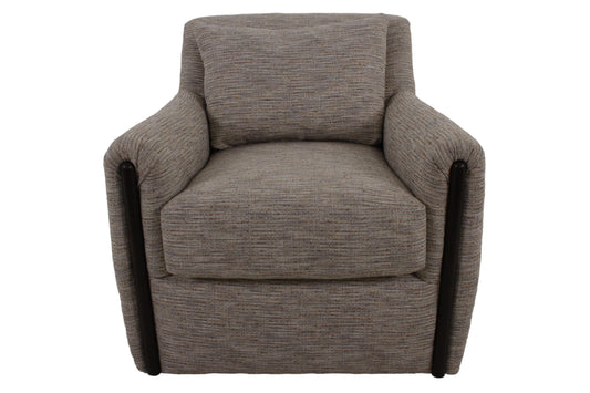 the HF Custom Lennox living room upholstered swivel chair is available in Edmonton at McElherans Furniture + Design