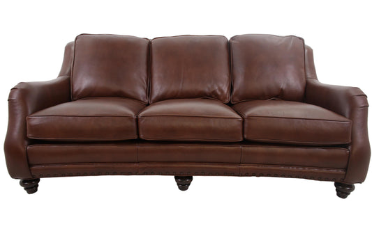 the Hancock & Moore Town & Country Sundance living room leather sofa is available in Edmonton at McElherans Furniture + Design