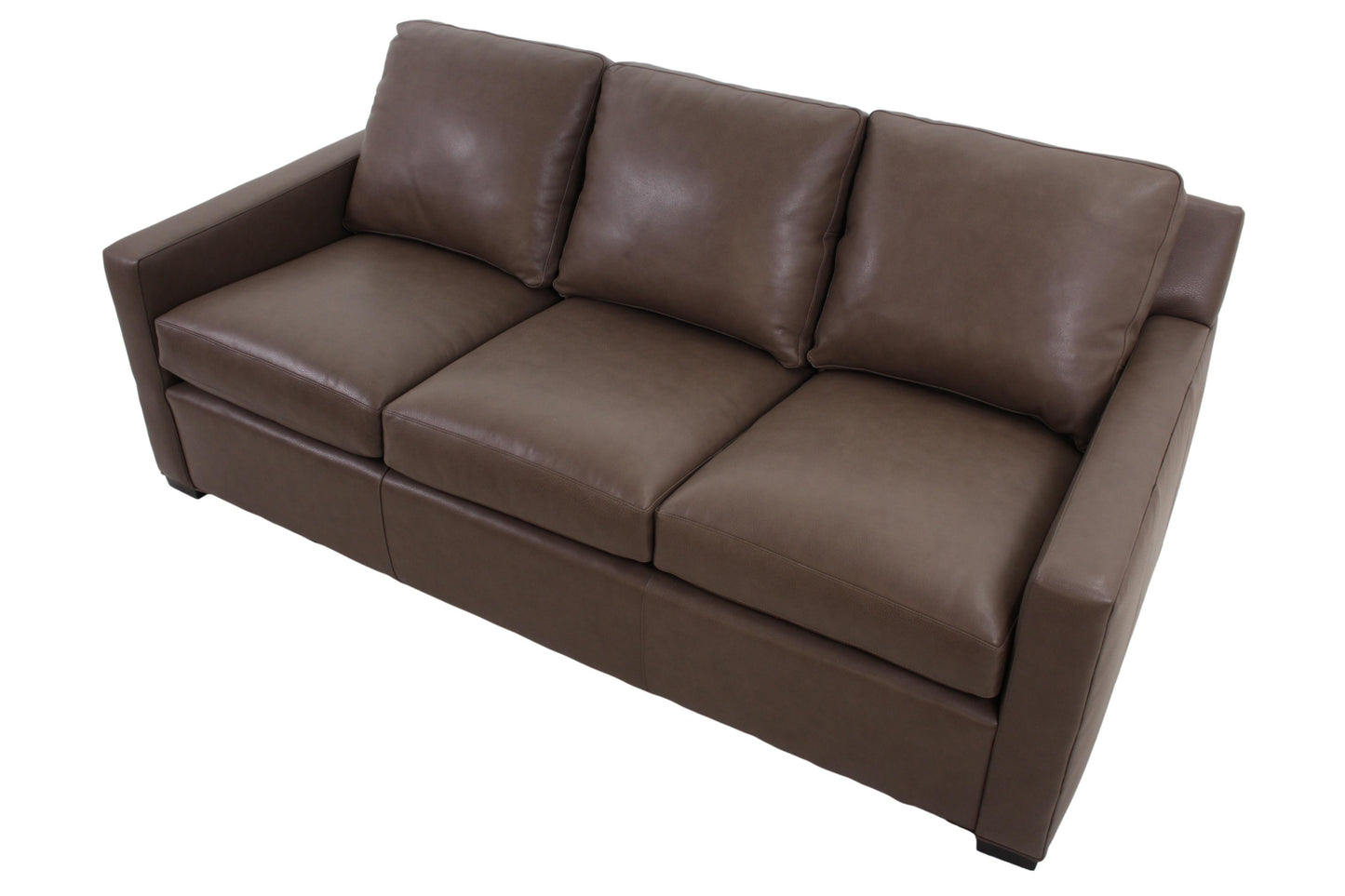 the Hancock & Moore Town & Country Luna H6869-3 living room leather sofa is available in Edmonton at McElherans Furniture + Design