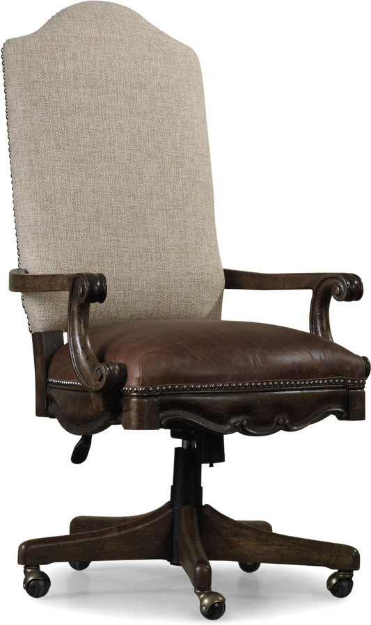 the Hooker Furniture Rhapsody home office desk chair is available in Edmonton at McElherans Furniture + Design