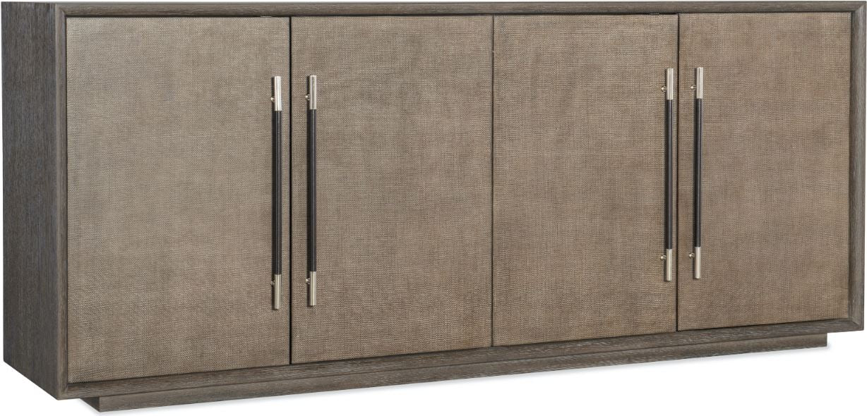 the Hooker Furniture Modern Mood 6850-55482-89 living room entertainment media console is available in Edmonton at McElherans Furniture + Design