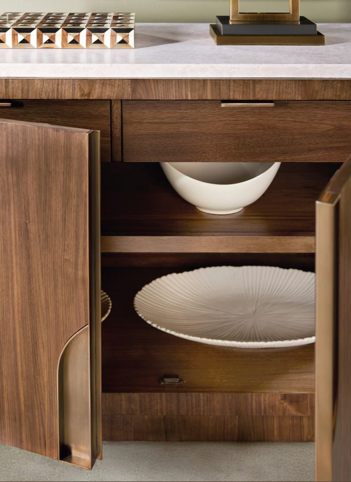 the Hooker Furniture Eleana 7252-75903-85 dining room buffet is available in Edmonton at McElherans Furniture + Design