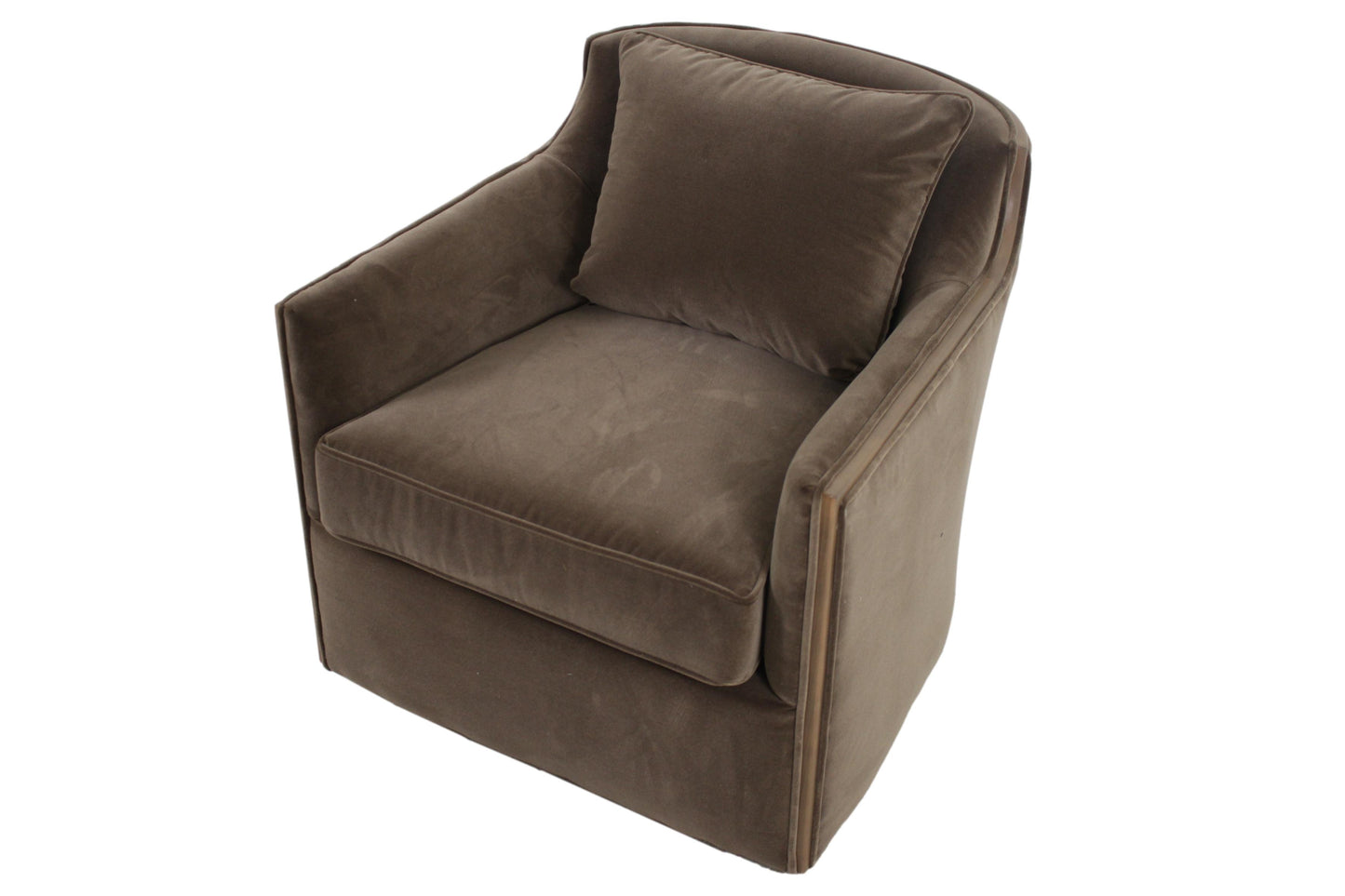 the HF Custom Oakley 4132 living room upholstered swivel chair is available in Edmonton at McElherans Furniture + Design