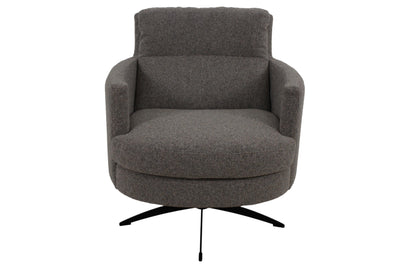 the Incanto Italia  contemporary Thea living room upholstered swivel chair is available in Edmonton at McElherans Furniture + Design