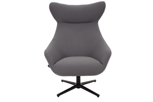 the Incanto Italia Gnostic living room leather swivel chair is available in Edmonton at McElherans Furniture + Design