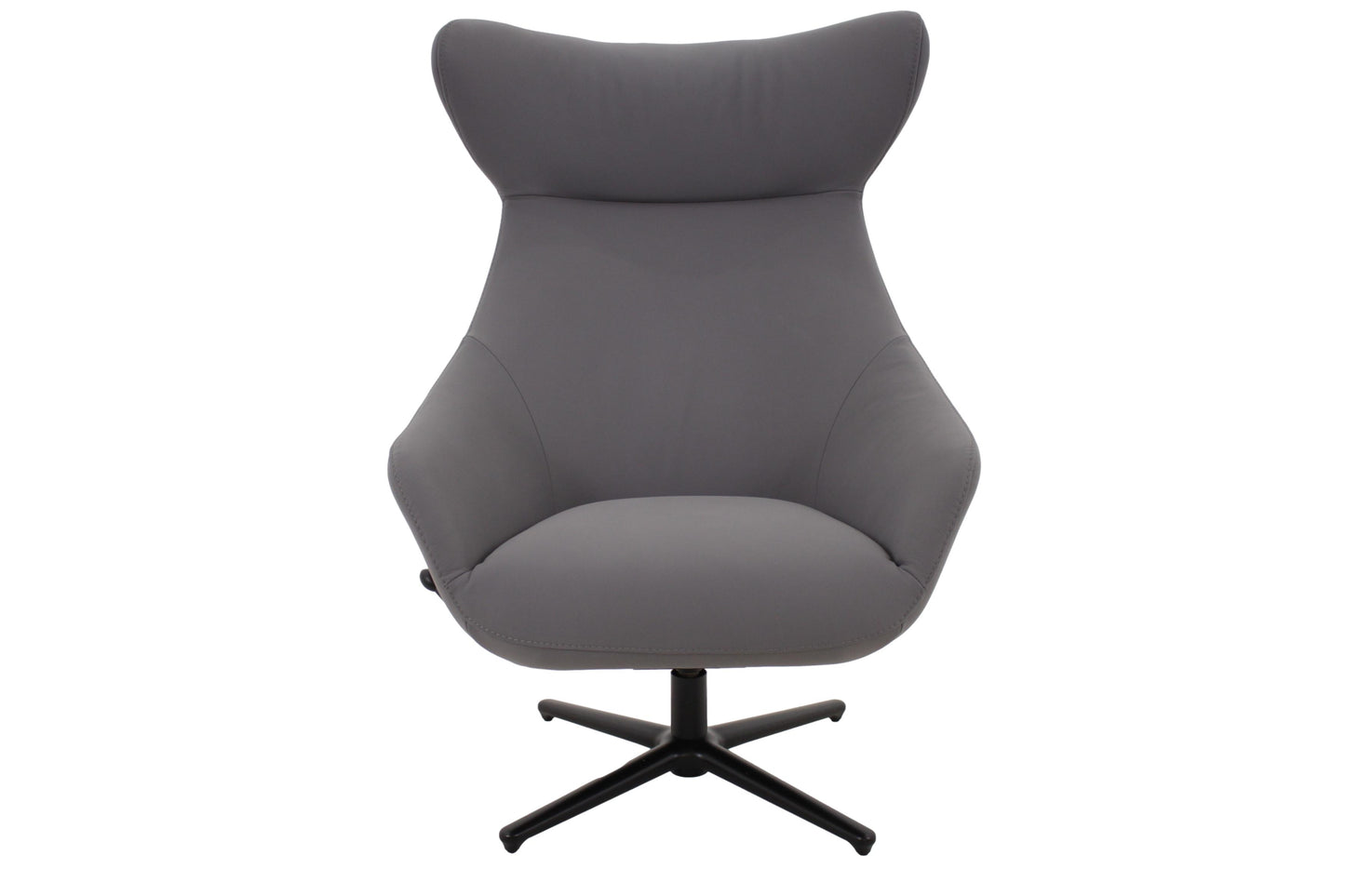 the Gnostic swivel chair & ottoman is available in Edmonton at McElherans Furniture + Design