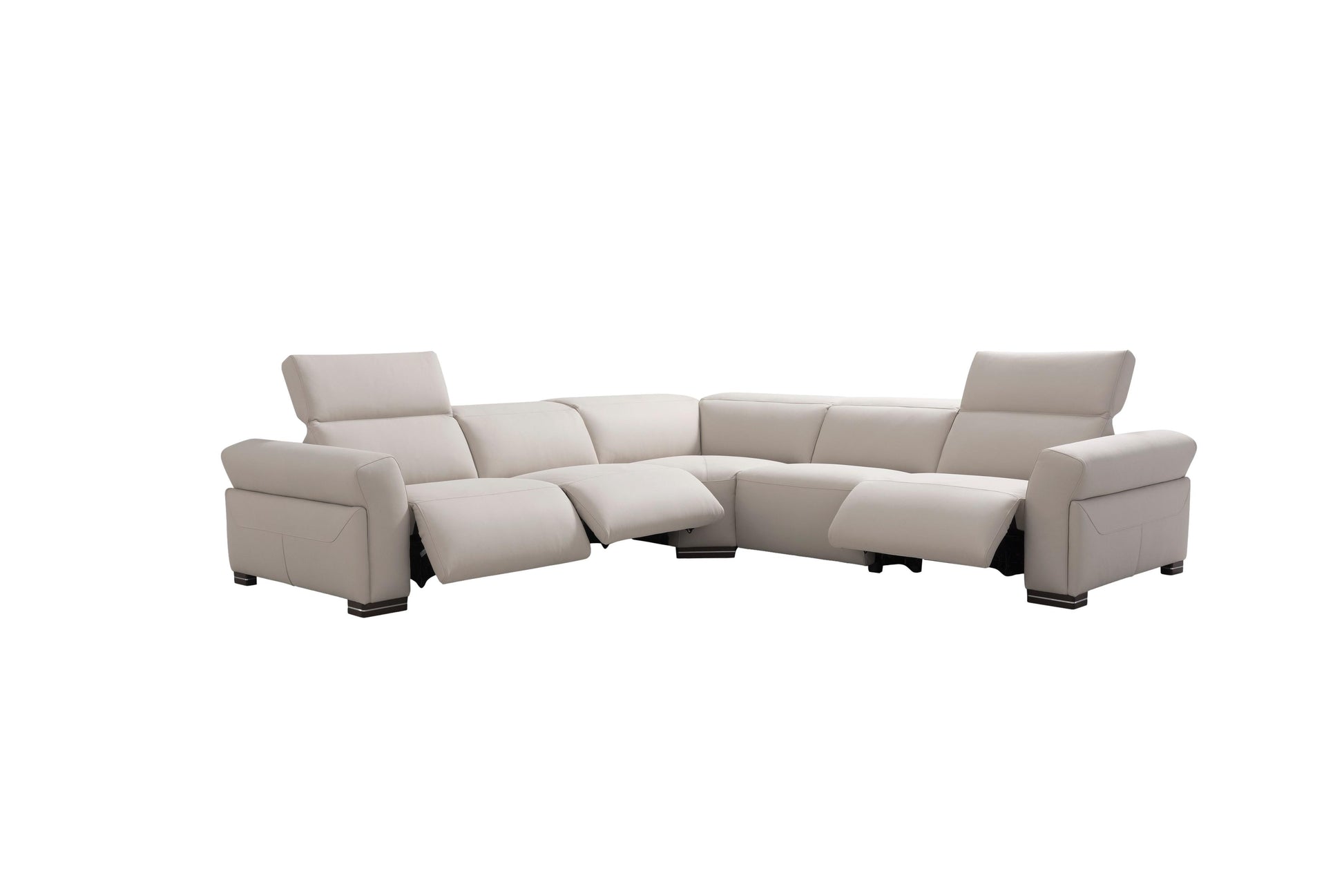 the Incanto Italia I873 Genesis living room leather sectional is available in Edmonton at McElherans Furniture + Design