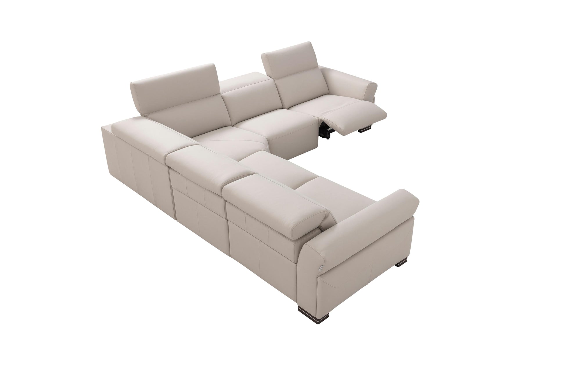 the Incanto Italia I873 Genesis living room leather sectional is available in Edmonton at McElherans Furniture + Design