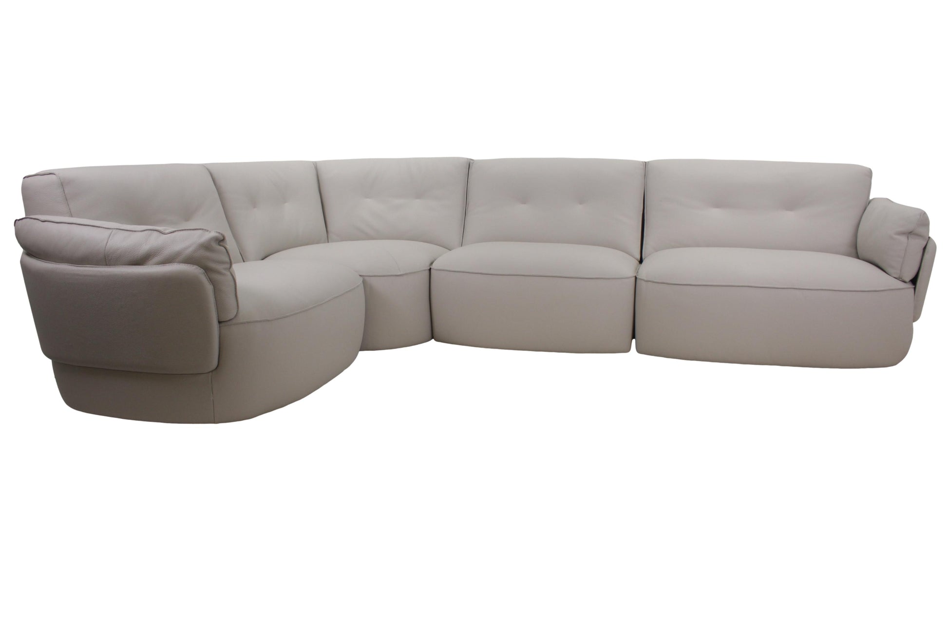 the Incanto Italia I918 Katharina living room leather sectional is available in Edmonton at McElherans Furniture + Design
