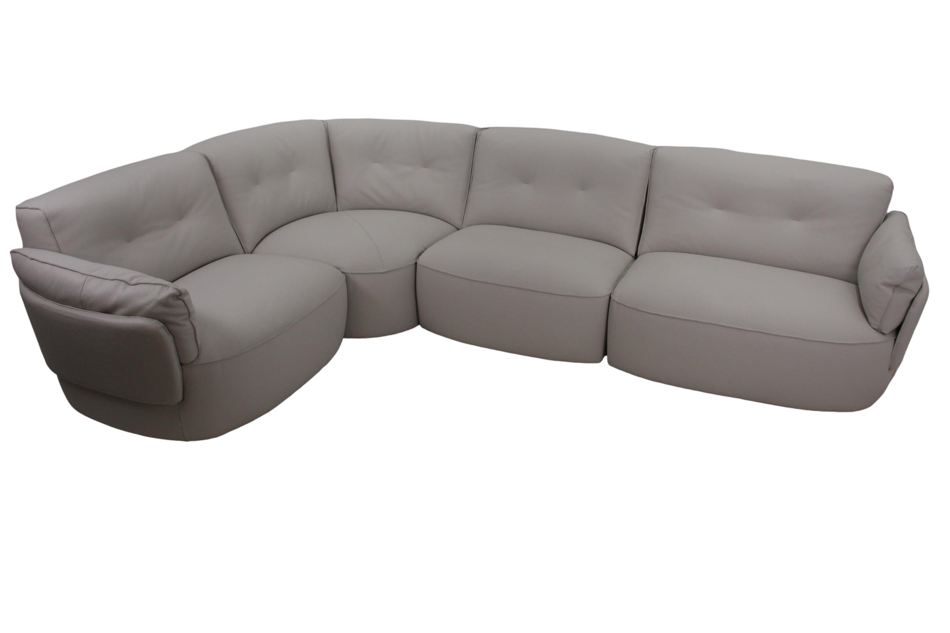 the Incanto Italia I918 Katharina living room leather sectional is available in Edmonton at McElherans Furniture + Design