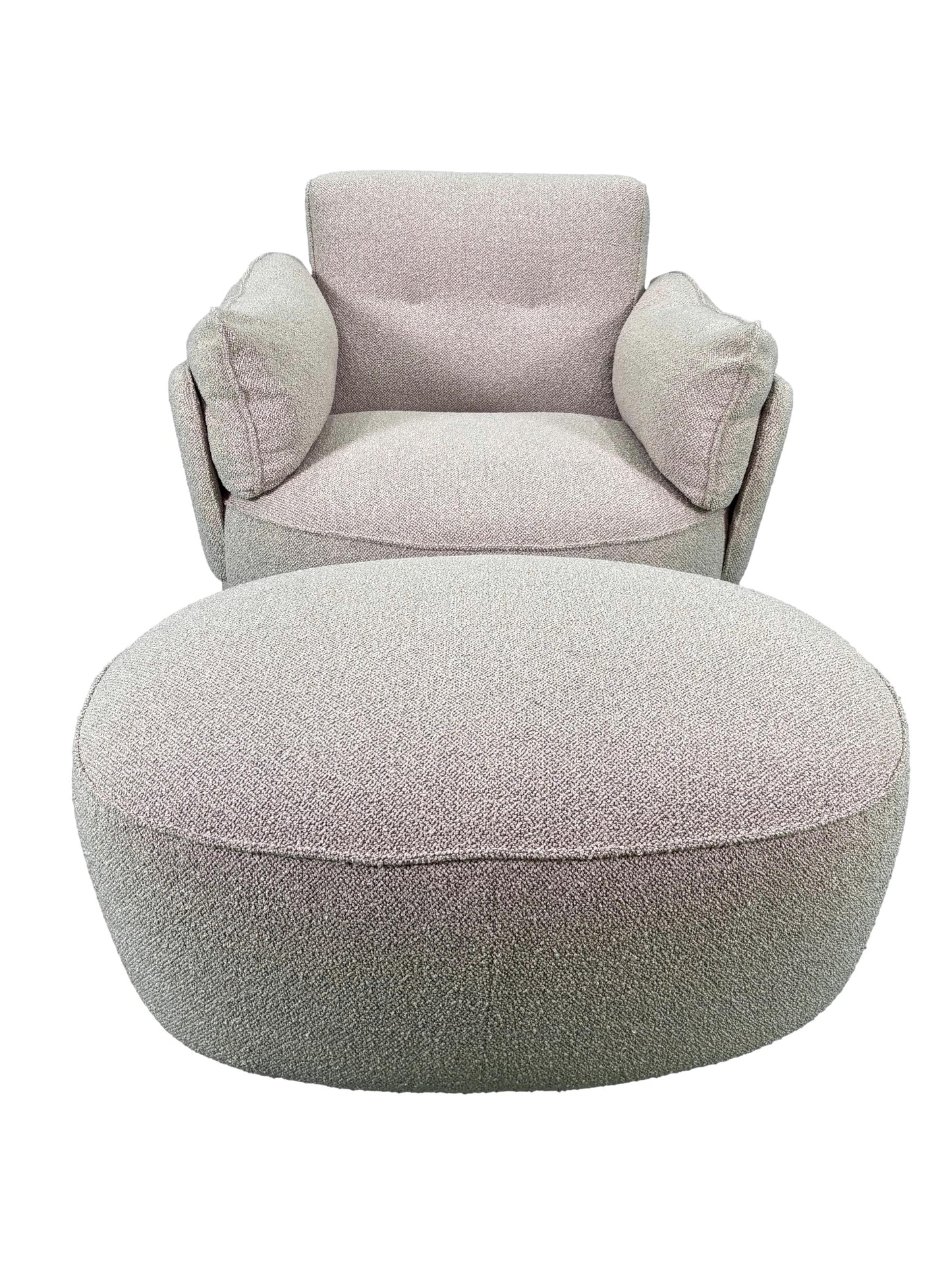 the Swivel chair and ottoman is available in Edmonton at McElherans Furniture + Design