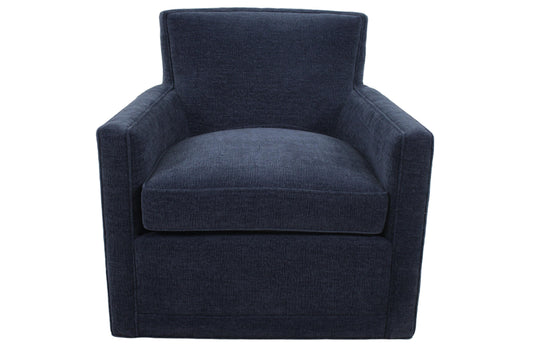 the Jessica Charles Selectives Marley living room upholstered swivel chair is available in Edmonton at McElherans Furniture + Design