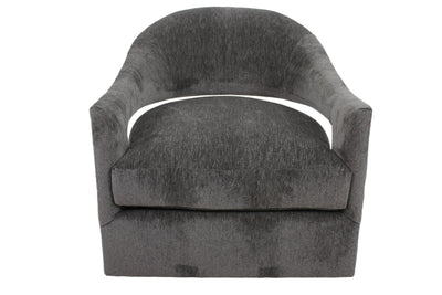 the Lazar  contemporary Janie living room upholstered swivel chair is available in Edmonton at McElherans Furniture + Design