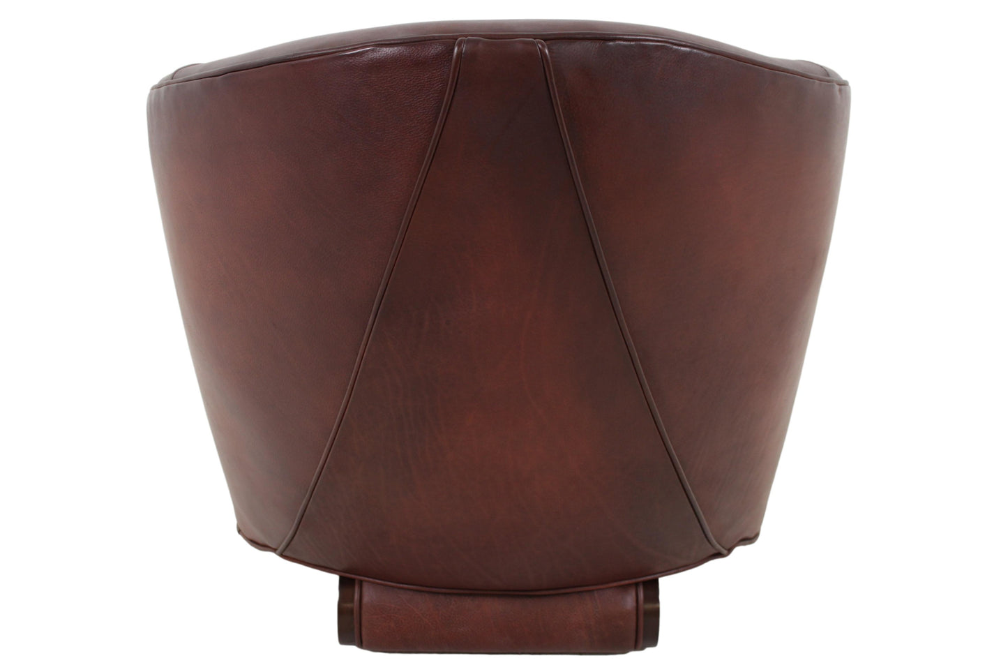 the Lillian August Leo living room leather chair is available in Edmonton at McElherans Furniture + Design