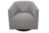 the Marcantonio  transitional Harper living room upholstered swivel chair is available in Edmonton at McElherans Furniture + Design