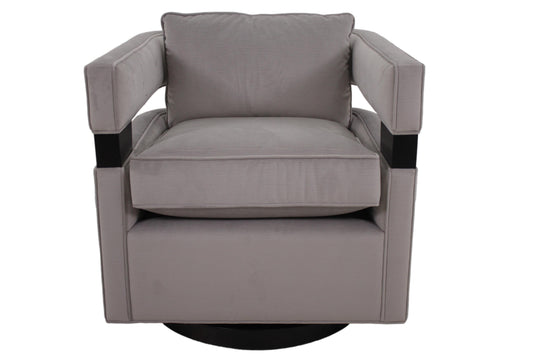 the Marcantonio Inca living room upholstered swivel chair is available in Edmonton at McElherans Furniture + Design