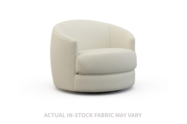 the Precedent 3501-C3 living room upholstered swivel chair is available in Edmonton at McElherans Furniture + Design