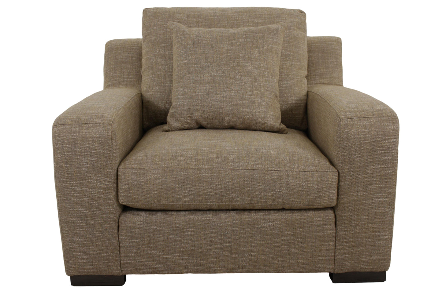 the 6 Series scoop arm chair & ottoman is available in Edmonton at McElherans Furniture + Design