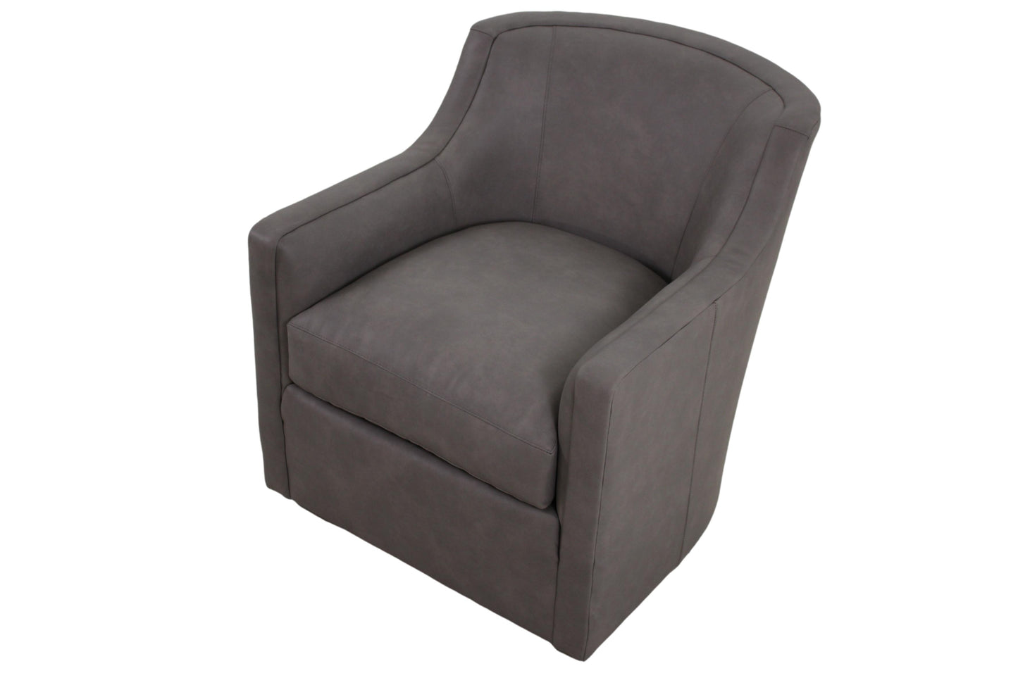 the Sherrill S580-01T living room leather swivel chair is available in Edmonton at McElherans Furniture + Design