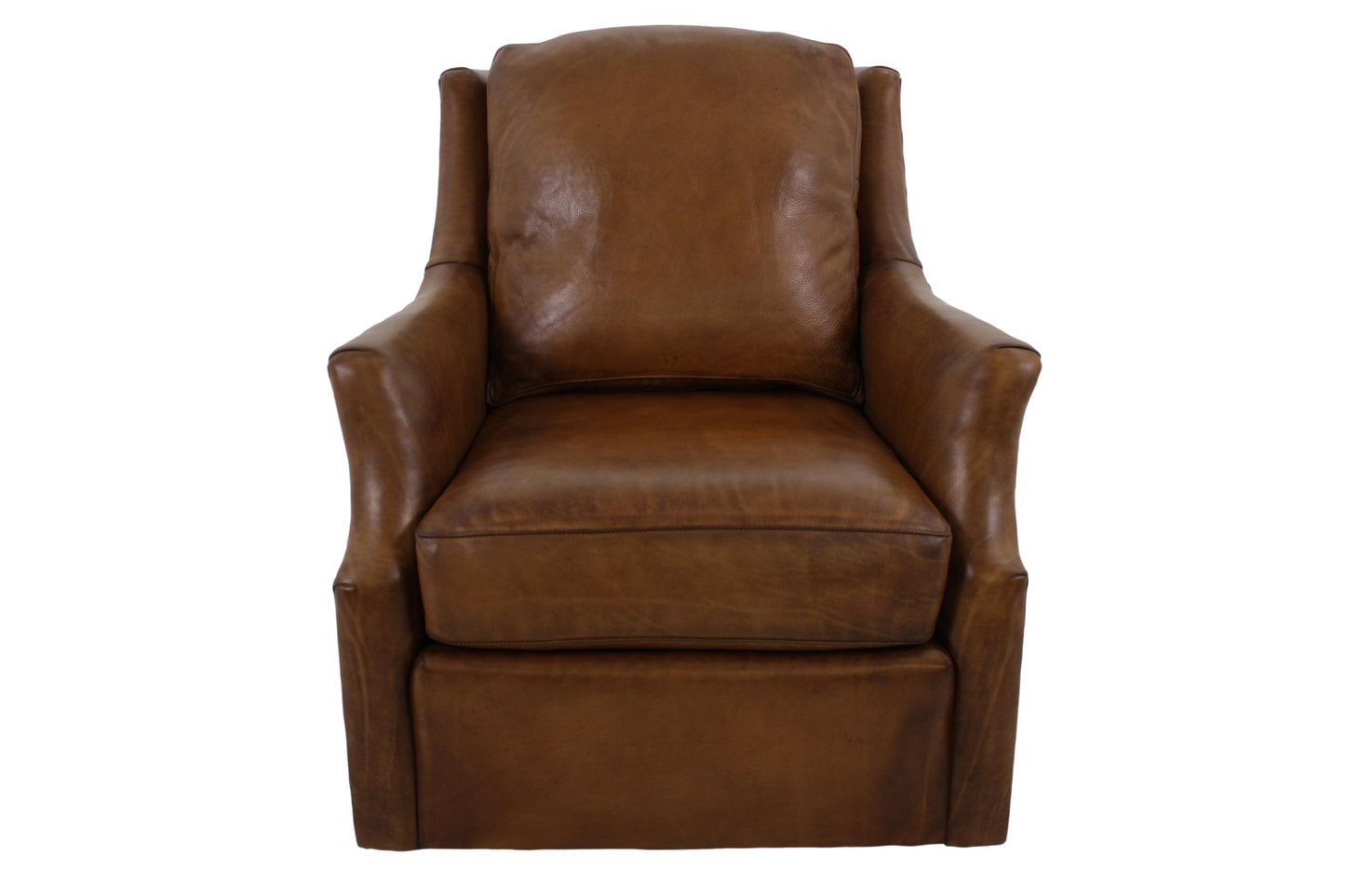 the Sherrill SWL1452 living room leather swivel chair is available in Edmonton at McElherans Furniture + Design