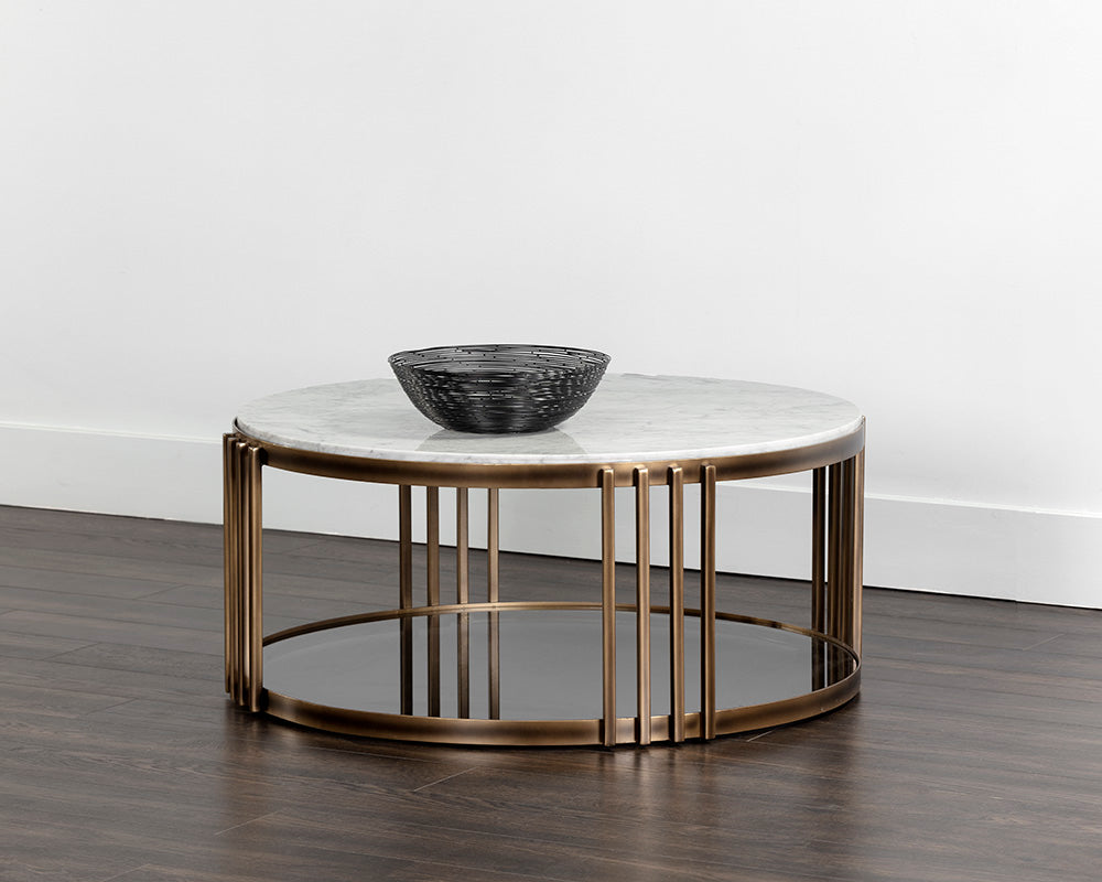 the Sunpan 107332 living room occasional coffee table is available in Edmonton at McElherans Furniture + Design