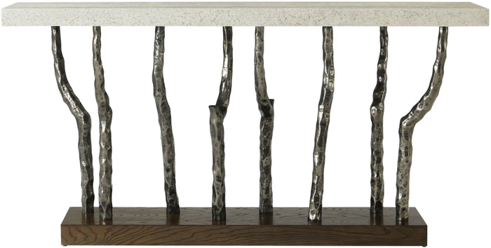 the Theodore Alexander TA53045 living room occasional console table is available in Edmonton at McElherans Furniture + Design