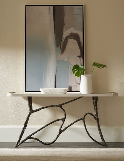 the Theodore Alexander  transitional TA53087.C336 living room occasional console table is available in Edmonton at McElherans Furniture + Design