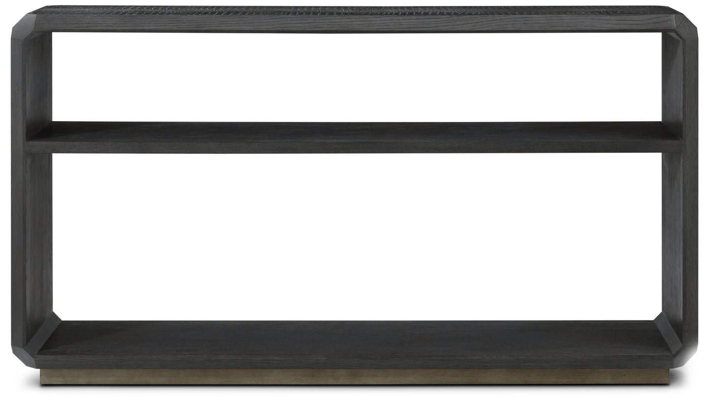 the Theodore Alexander Spencer St James living room occasional console table is available in Edmonton at McElherans Furniture + Design