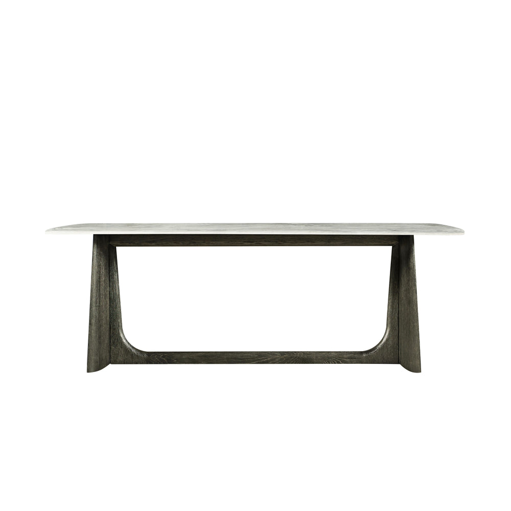 the Repose 7 piece dining package is available in Edmonton at McElherans Furniture + Design