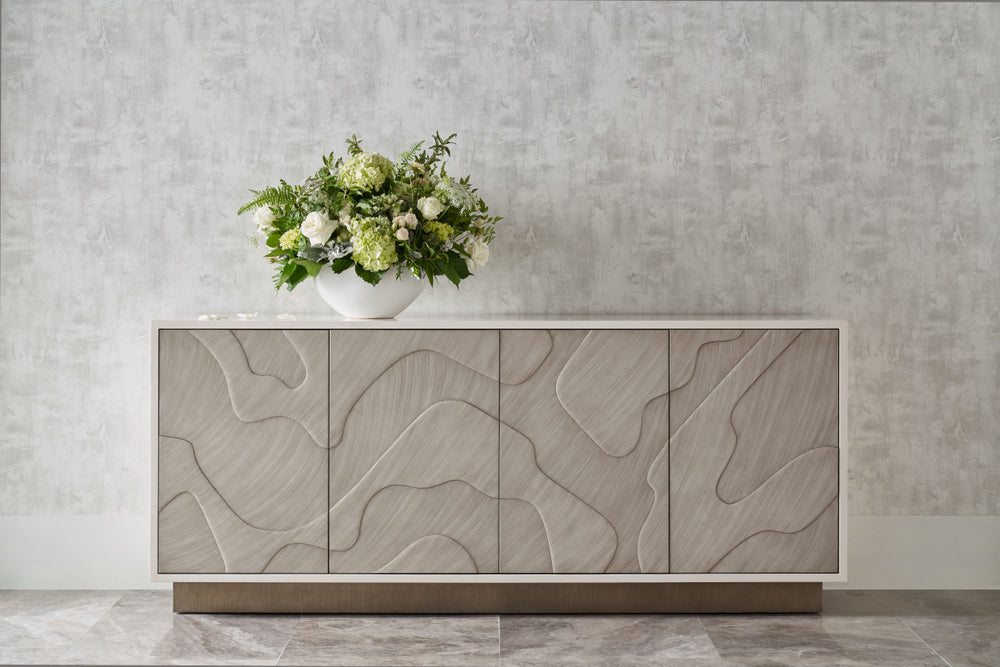 the Theodore Alexander TA61068 living room occasional credenza is available in Edmonton at McElherans Furniture + Design