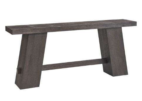 the Universal Obsidian living room occasional console table is available in Edmonton at McElherans Furniture + Design