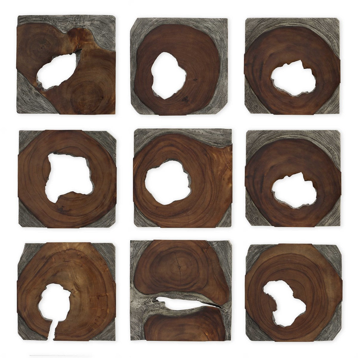 the Uttermost Jungle wood wall art is available in Edmonton at McElherans Furniture + Design